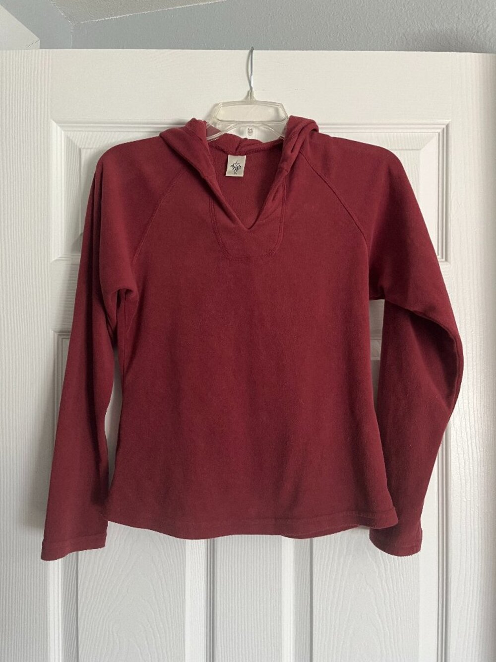 Prana small fleece like top with hood